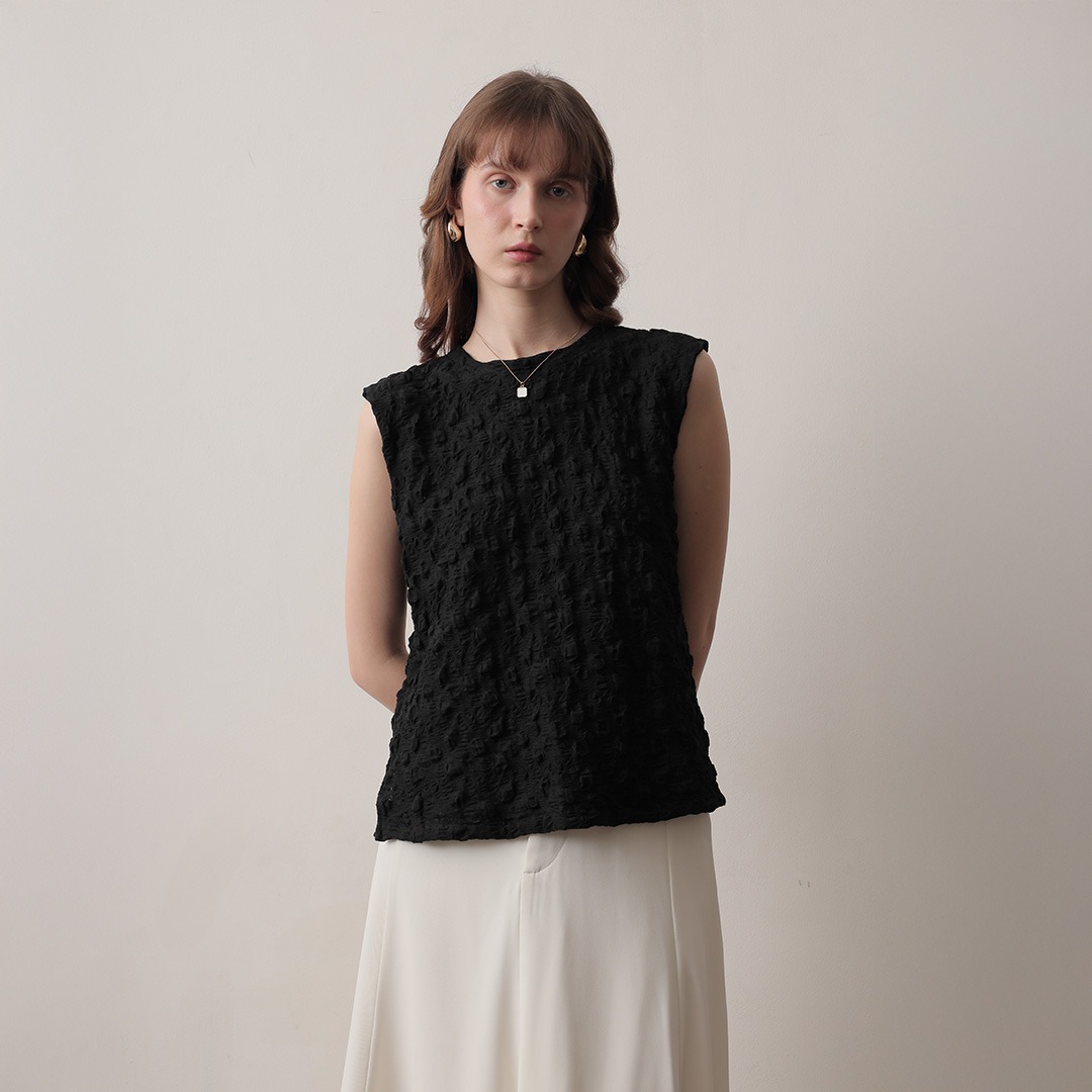[Tutuloph] Lima Tank | Tank Top Knit Wanita Stretch Nyaman & Elegan untuk Daily & Hangout Look Bigsize Normal 