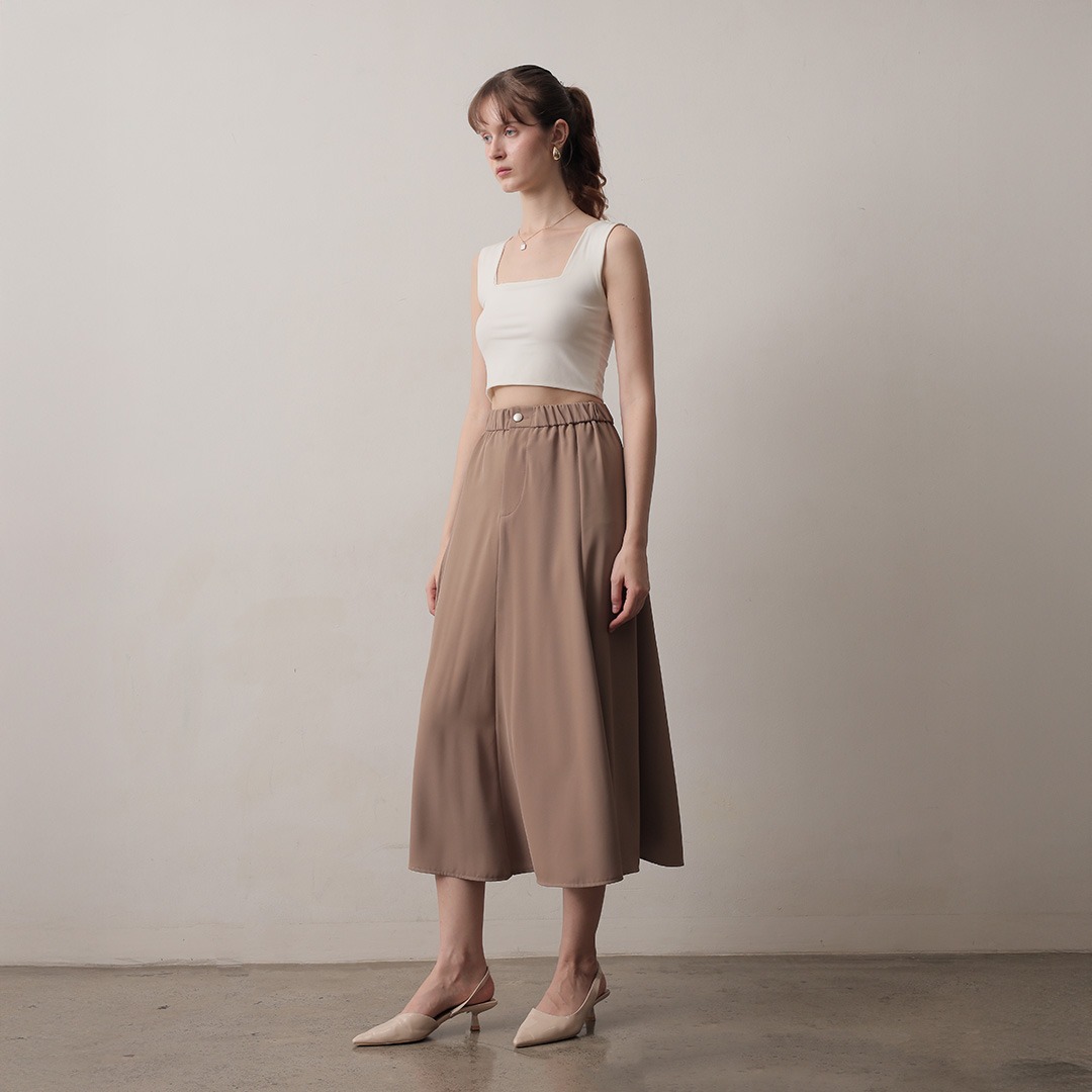 [Tutuloph] Clara Skirt | Midi Skirt | Rok Karet Wanita Rok Midi Skirt Wanita Rok Midi Wanita Elegan & Casual | High Waist Skirt – Casual Look & Office Friendly