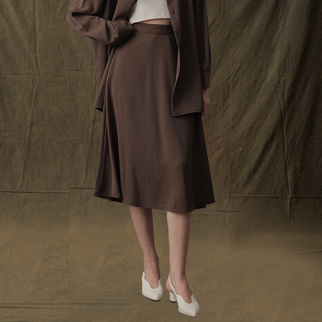 [Tutuloph] Rosy Skirt | Midi Skirt | Rok Wanita | Raya Collection Rok Karet Midi Skirt Wanita Rok Midi Wanita Elegan & Casual | High Waist Skirt – Casual Look & Office Friendly