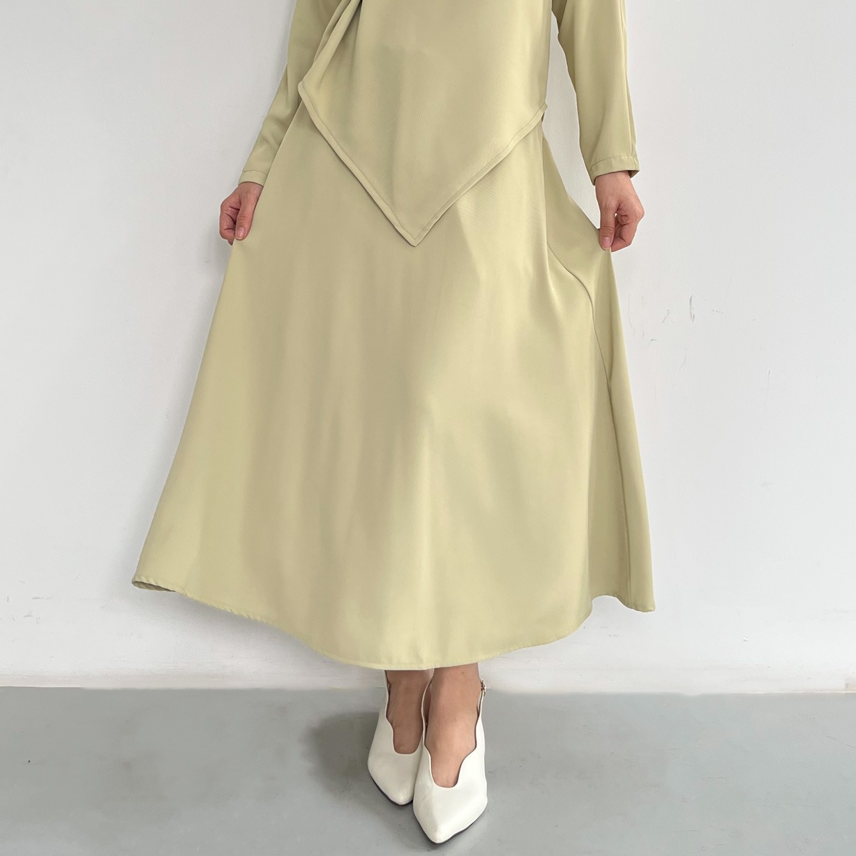 [Tutuloph] Rosy Skirt | Midi Skirt | Rok Wanita | Raya Collection Rok Karet Midi Skirt Wanita Rok Midi Wanita Elegan & Casual | High Waist Skirt – Casual Look & Office Friendly