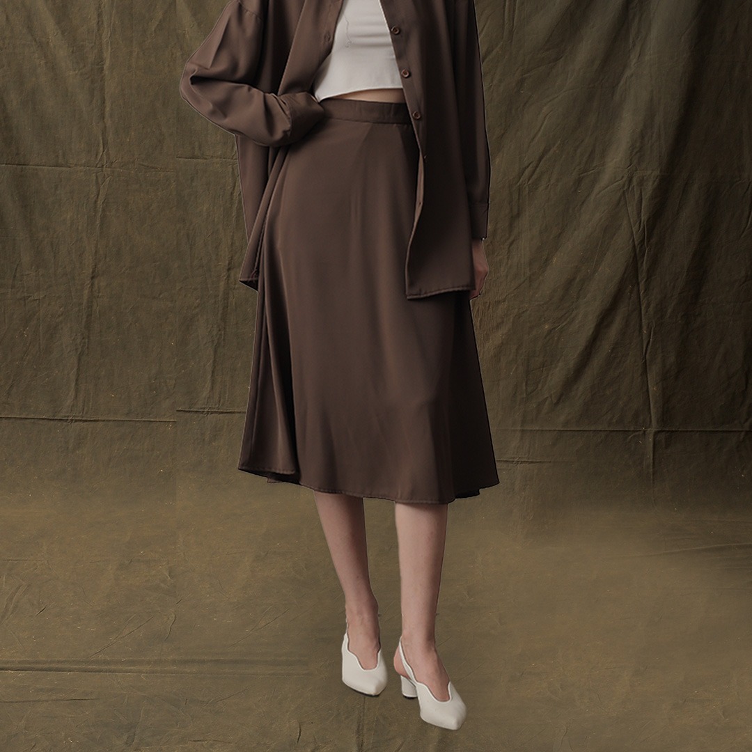 [Tutuloph] Rosy Skirt | Midi Skirt | Rok Wanita | Raya Collection Rok Karet Midi Skirt Wanita Rok Midi Wanita Elegan & Casual | High Waist Skirt – Casual Look & Office Friendly