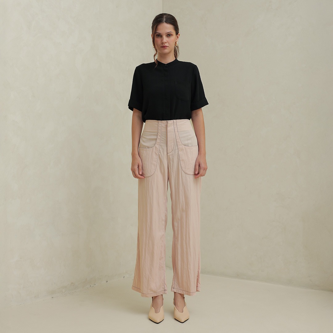 [Tutuloph] Hazel Pants | Celana Kulot Wanita High Waist Kantong Depan | Celana Kulot Casual & Nyaman untuk Daily Look – Tersedia Ukuran Jumbo Bigsize