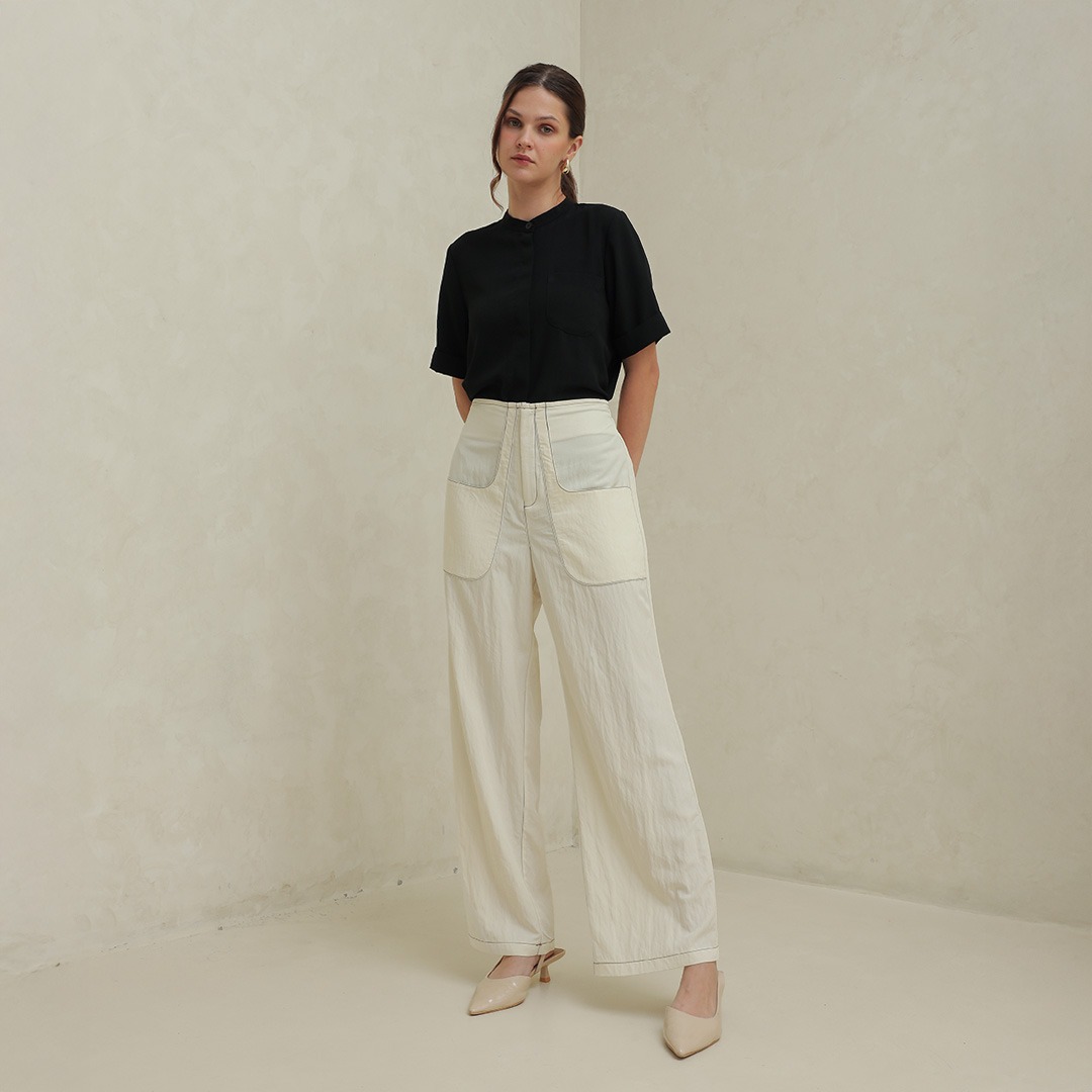 [Tutuloph] Hazel Pants | Celana Kulot Wanita High Waist Kantong Depan | Celana Kulot Casual & Nyaman untuk Daily Look – Tersedia Ukuran Jumbo Bigsize