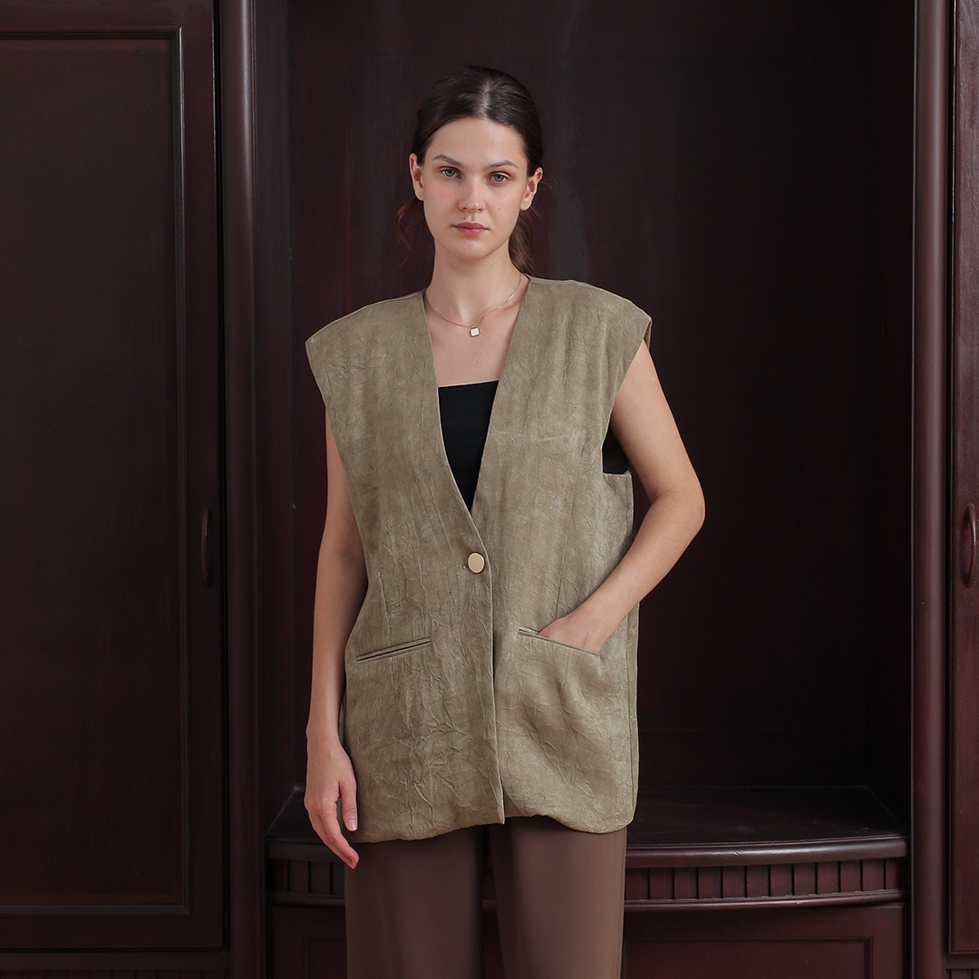 [Tutuloph] Sadie Vest | Atasan Vest Wanita | Women Top Casual Fashion Normal Bigsize