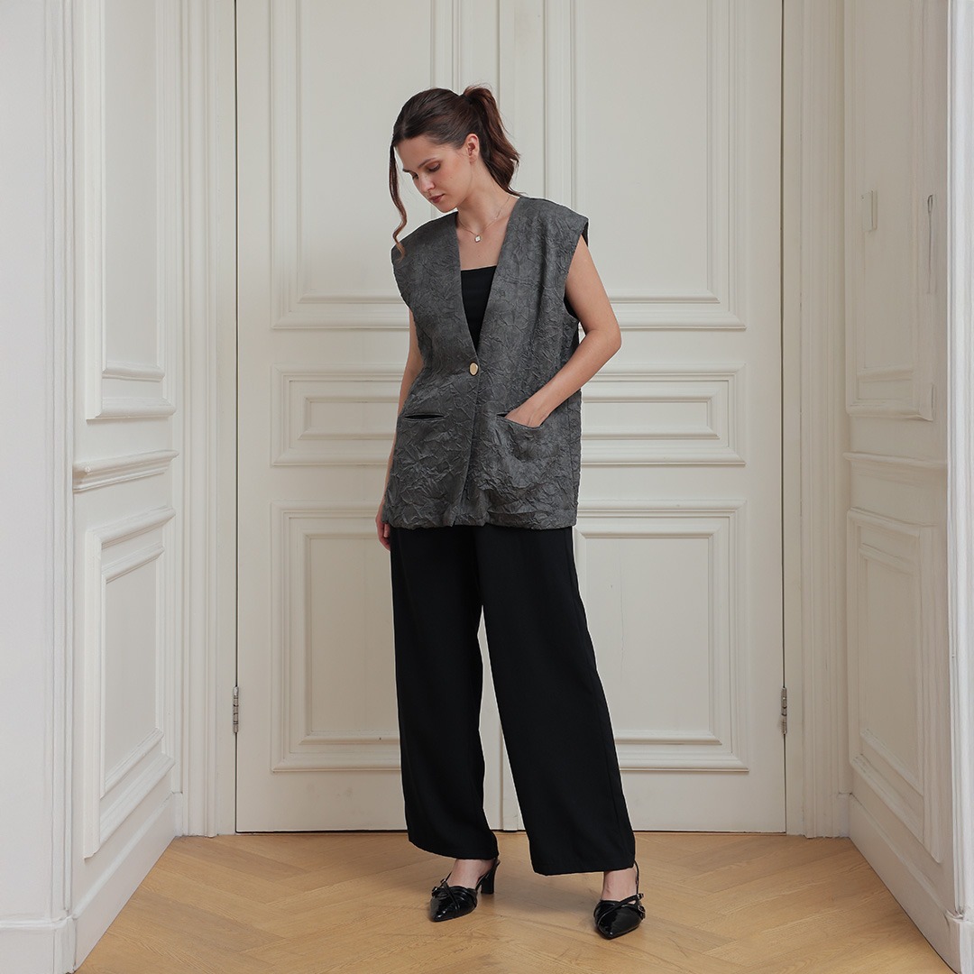 [Tutuloph] Sadie Vest | Atasan Vest Wanita | Women Top Casual Fashion Normal Bigsize