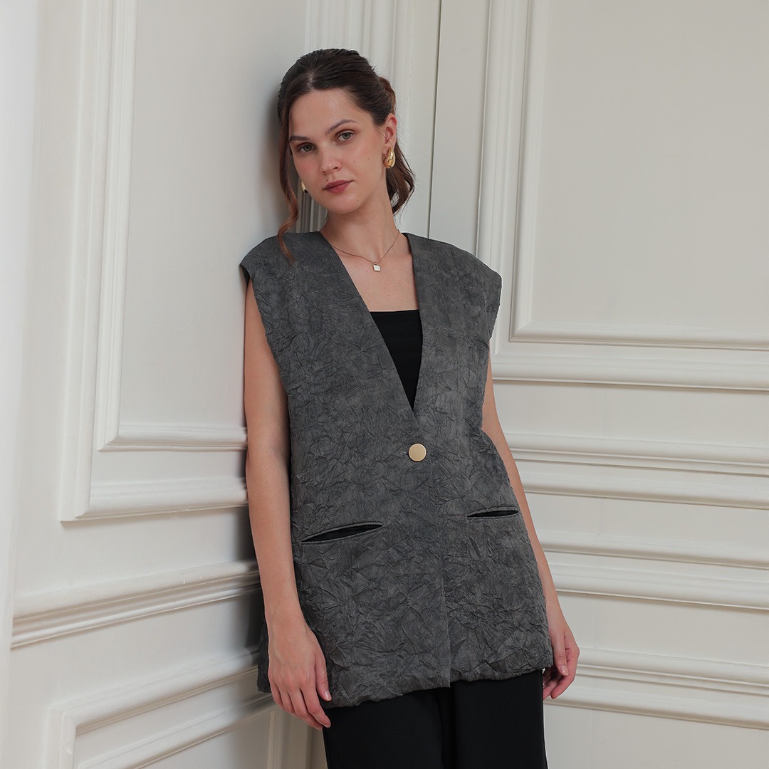 [Tutuloph] Sadie Vest | Atasan Vest Wanita | Women Top Casual Fashion Normal Bigsize