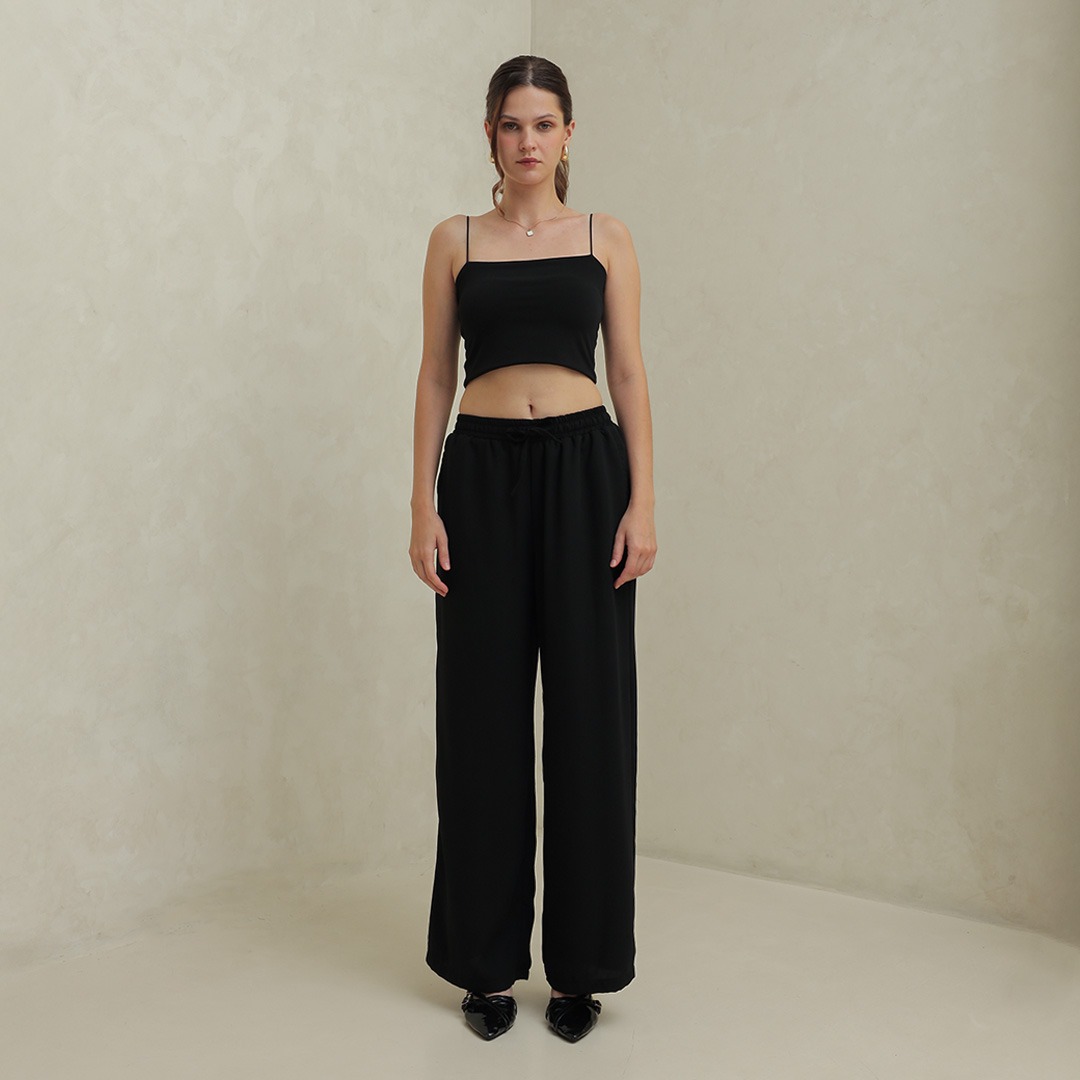 [Tutuloph] Aora Pants | Celana Kulot Wanita Karet Pinggang – High Waist, Flowly & Nyaman | Celana Kulot Casual Fit to Big Size untuk Daily & Hangout