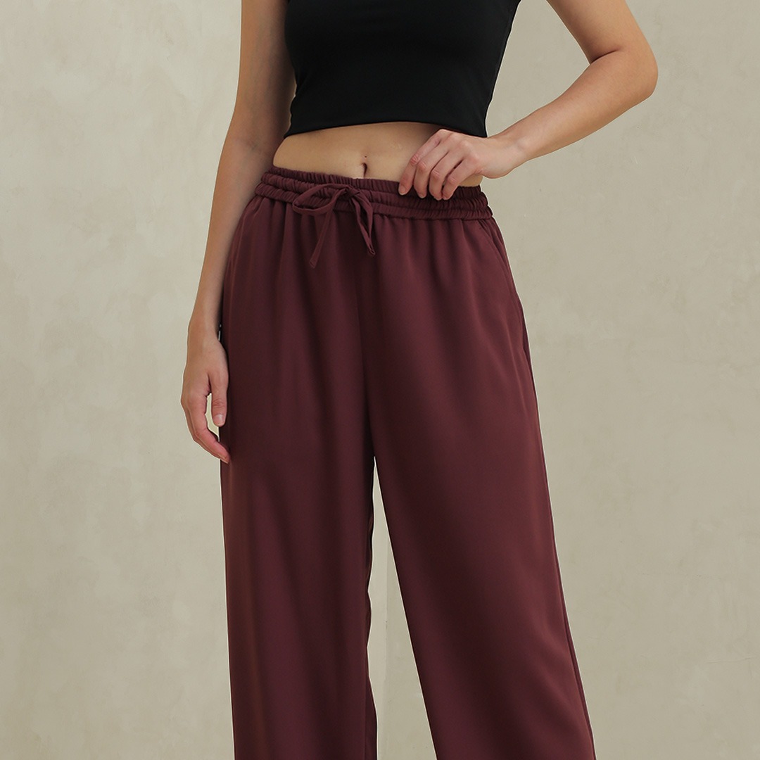 [Tutuloph] Aora Pants | Celana Kulot Wanita Karet Pinggang – High Waist, Flowly & Nyaman | Celana Kulot Casual Fit to Big Size untuk Daily & Hangout