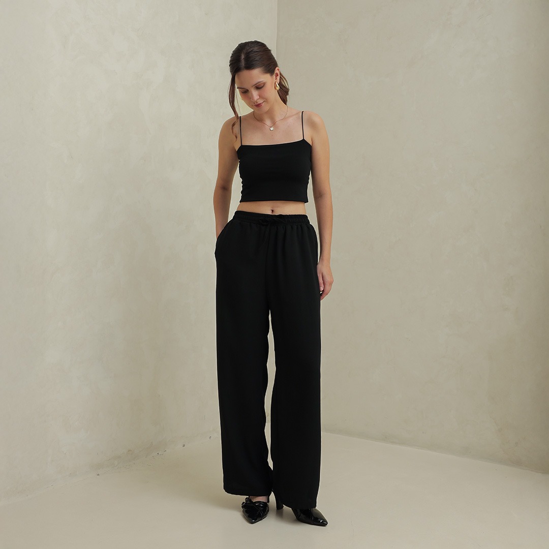 [Tutuloph] Aora Pants | Celana Kulot Wanita Karet Pinggang – High Waist, Flowly & Nyaman | Celana Kulot Casual Fit to Big Size untuk Daily & Hangout