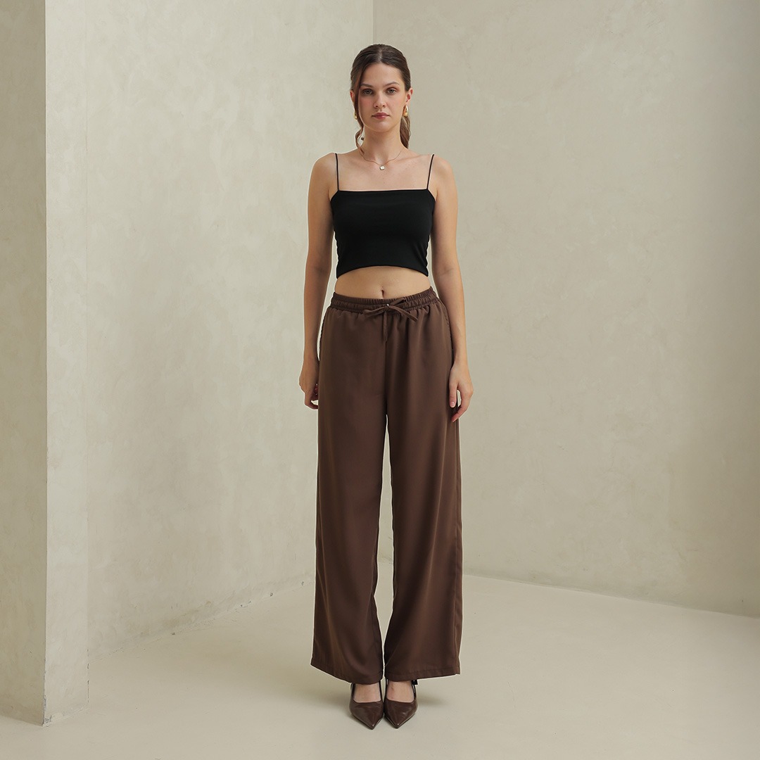 [Tutuloph] Aora Pants | Celana Kulot Wanita Karet Pinggang – High Waist, Flowly & Nyaman | Celana Kulot Casual Fit to Big Size untuk Daily & Hangout