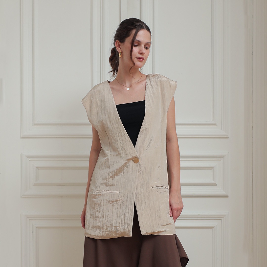 [Tutuloph] Jose Vest | Vest Atasan Wanita  | Women Top Casual Fashion Normal Bigsize