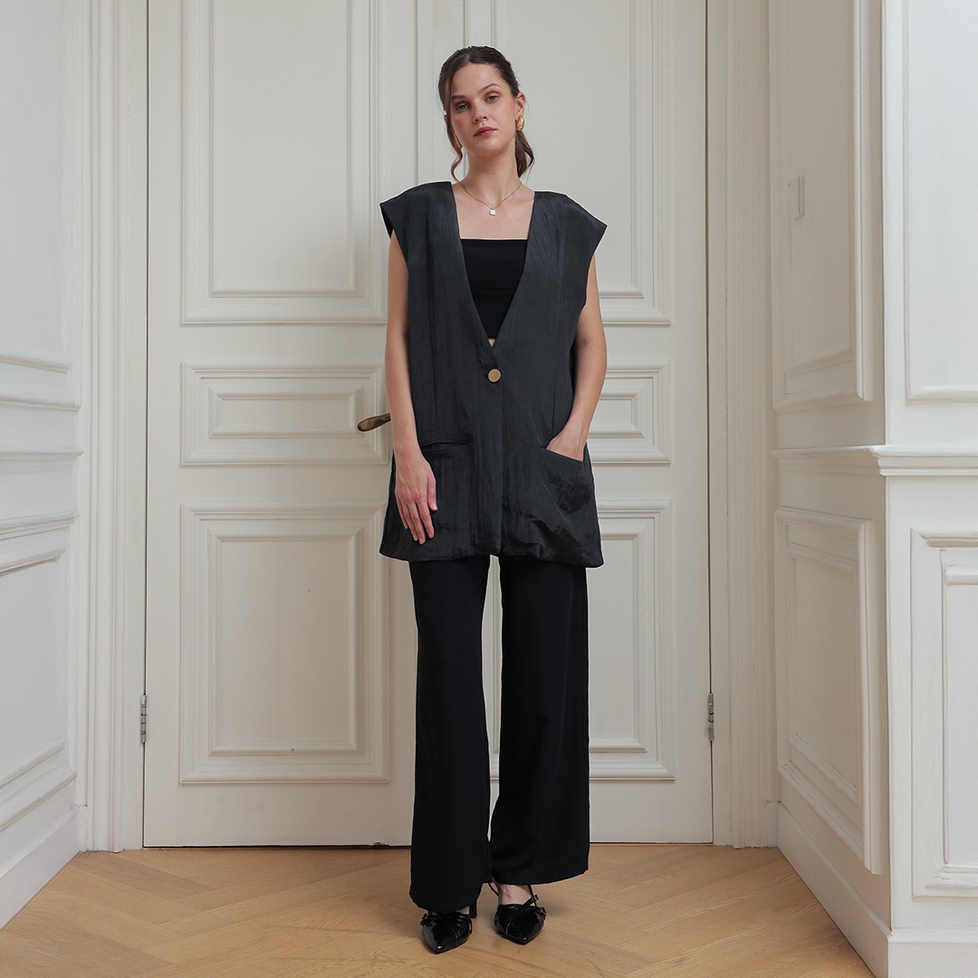 [Tutuloph] Jose Vest | Vest Atasan Wanita  | Women Top Casual Fashion Normal Bigsize