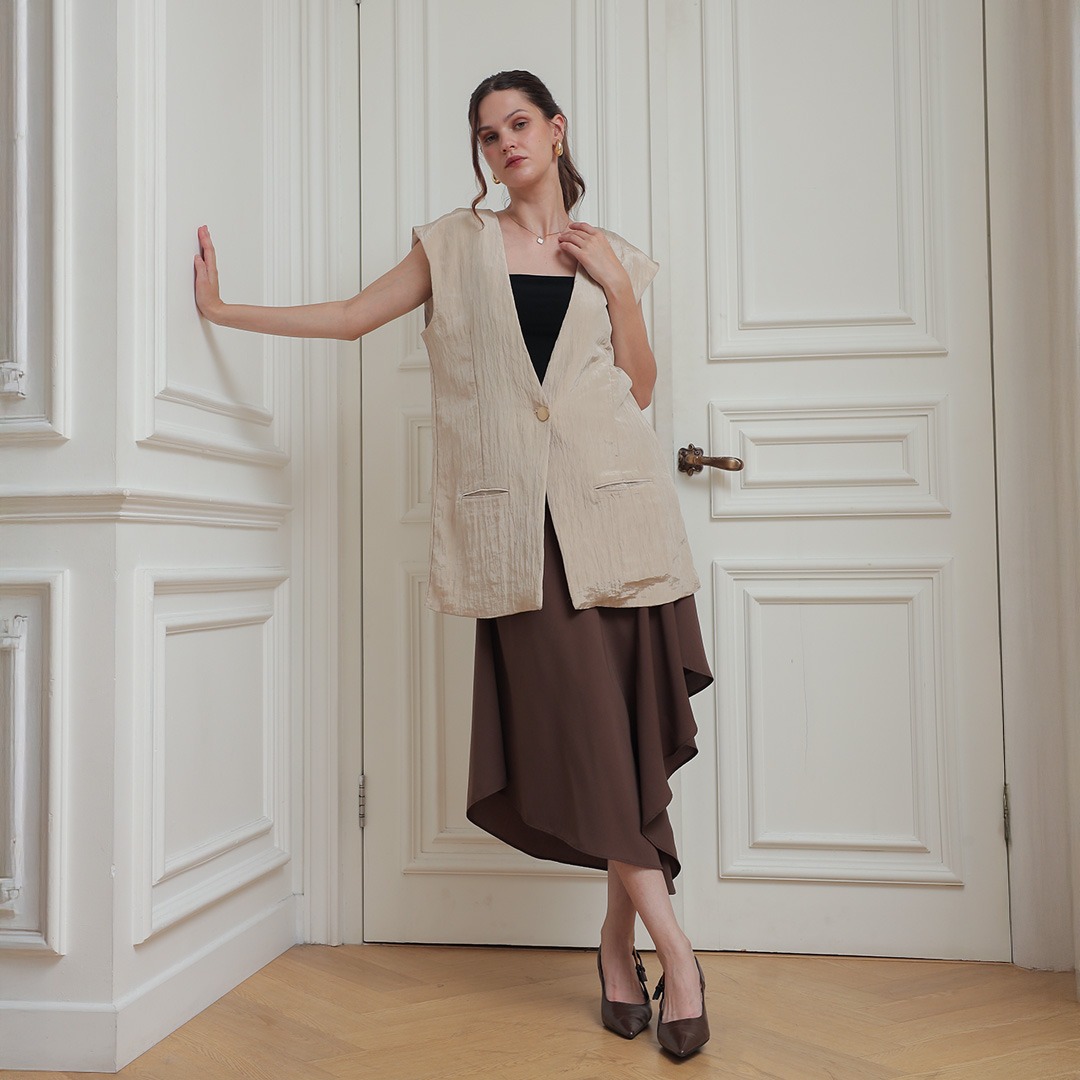 [Tutuloph] Jose Vest | Vest Atasan Wanita  | Women Top Casual Fashion Normal Bigsize