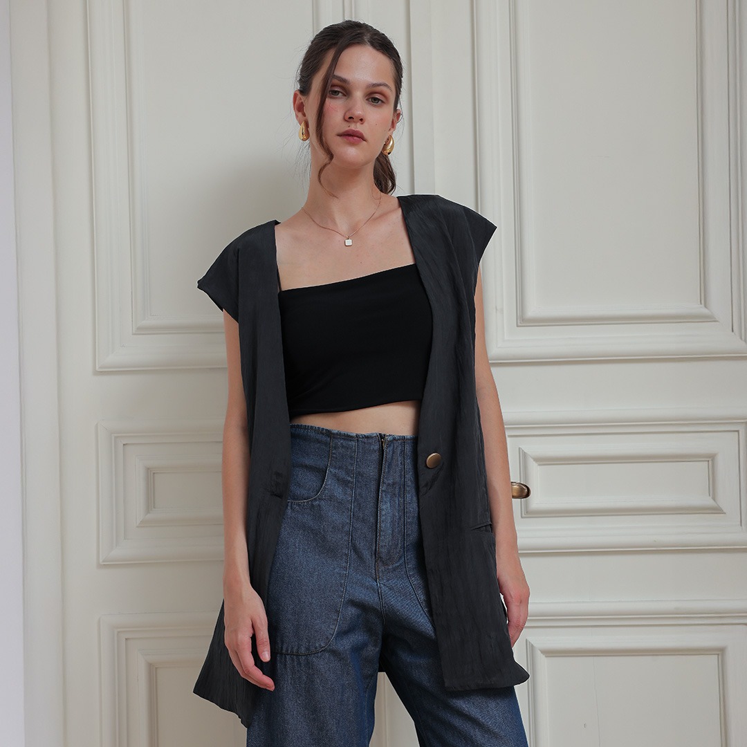 [Tutuloph] Jose Vest | Vest Atasan Wanita  | Women Top Casual Fashion Normal Bigsize