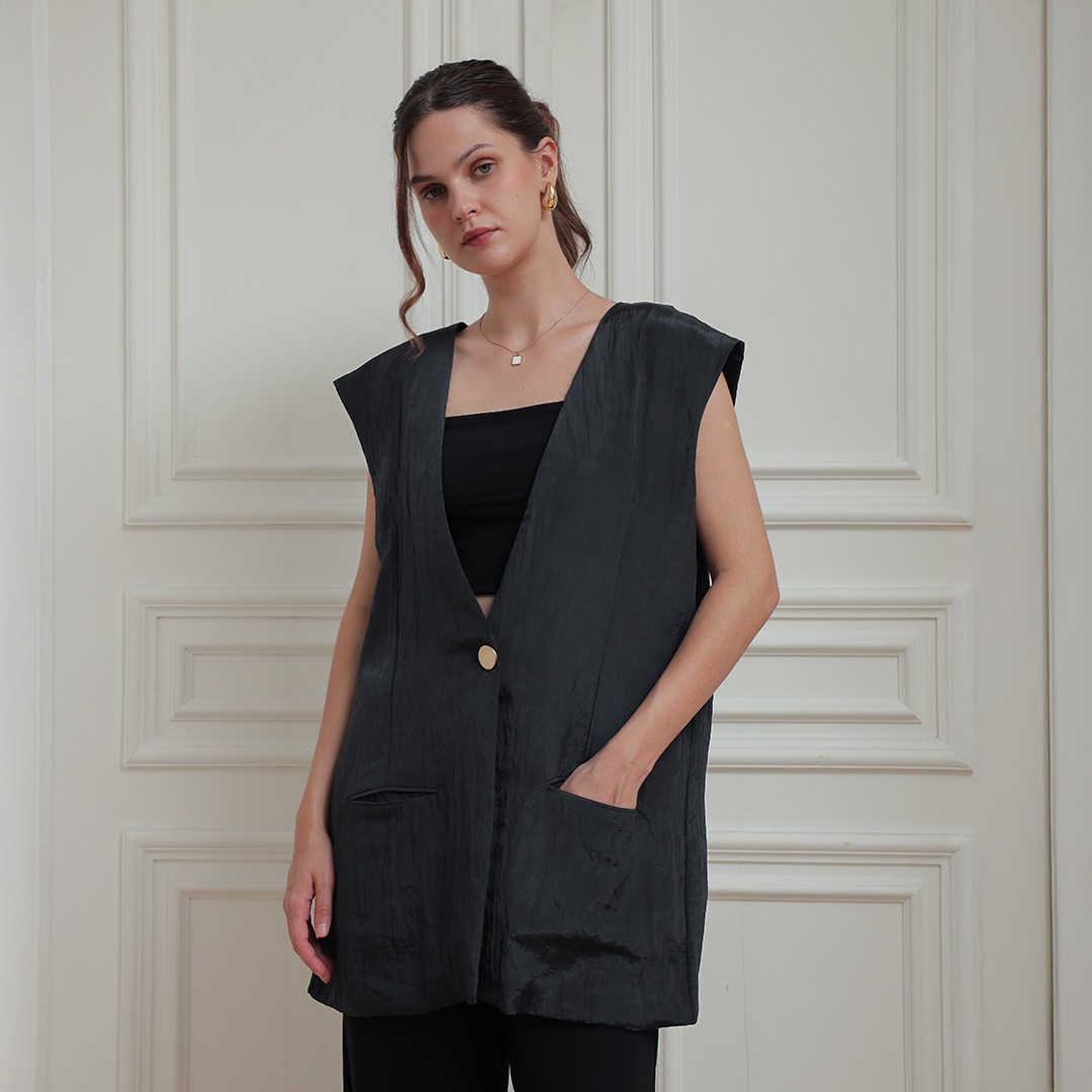 [Tutuloph] Jose Vest | Vest Atasan Wanita  | Women Top Casual Fashion Normal Bigsize