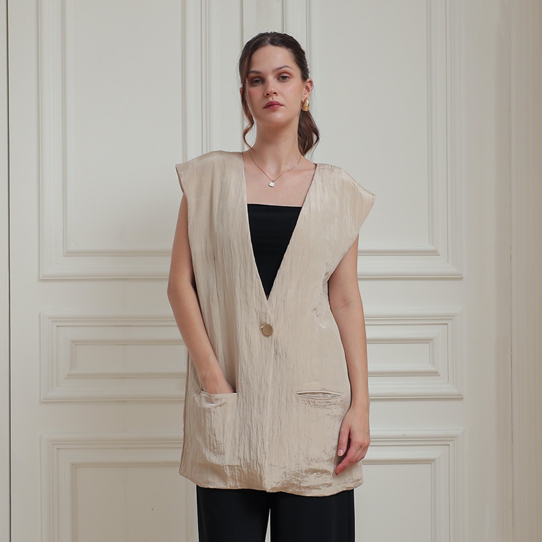 [Tutuloph] Jose Vest | Vest Atasan Wanita  | Women Top Casual Fashion Normal Bigsize