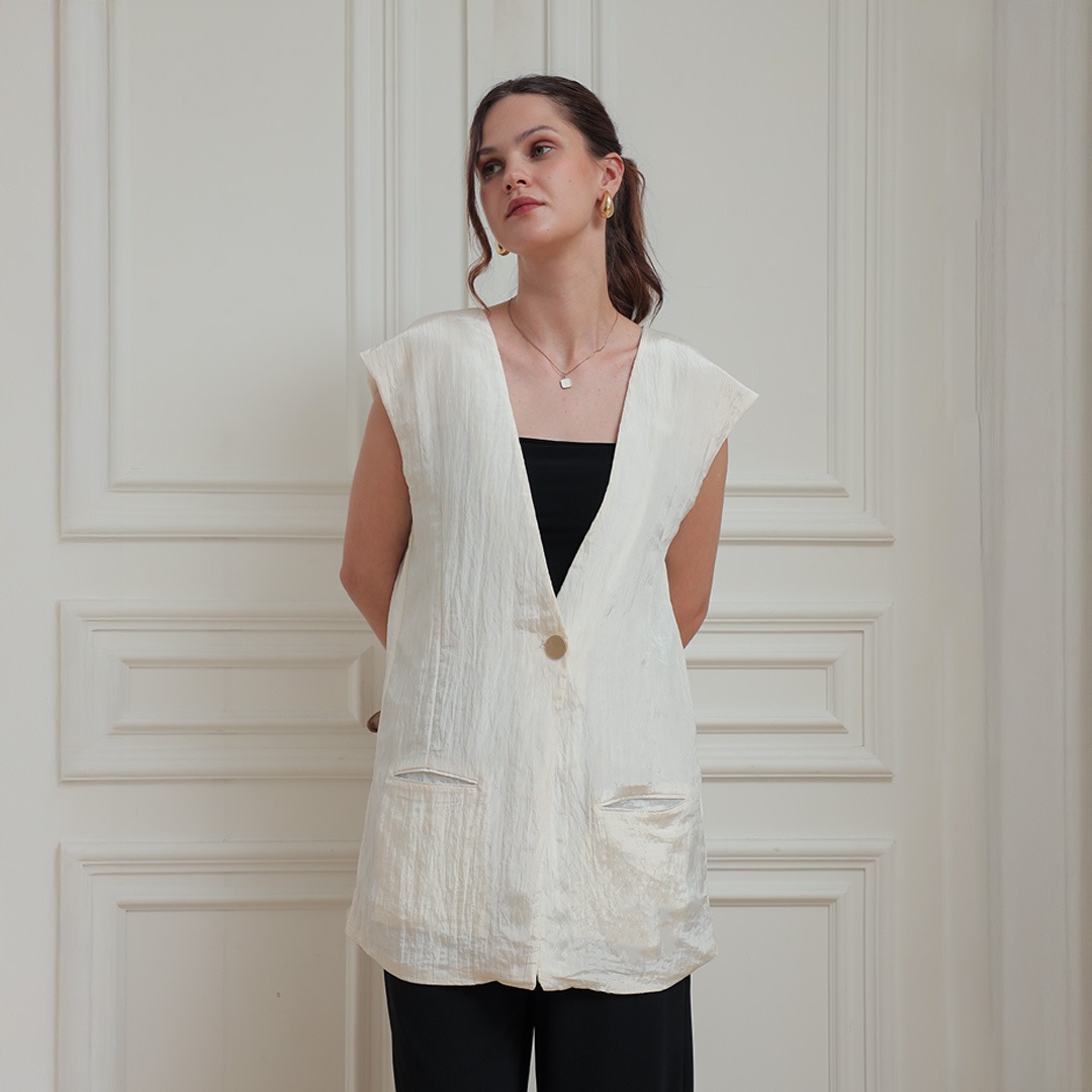[Tutuloph] Jose Vest | Vest Atasan Wanita  | Women Top Casual Fashion Normal Bigsize