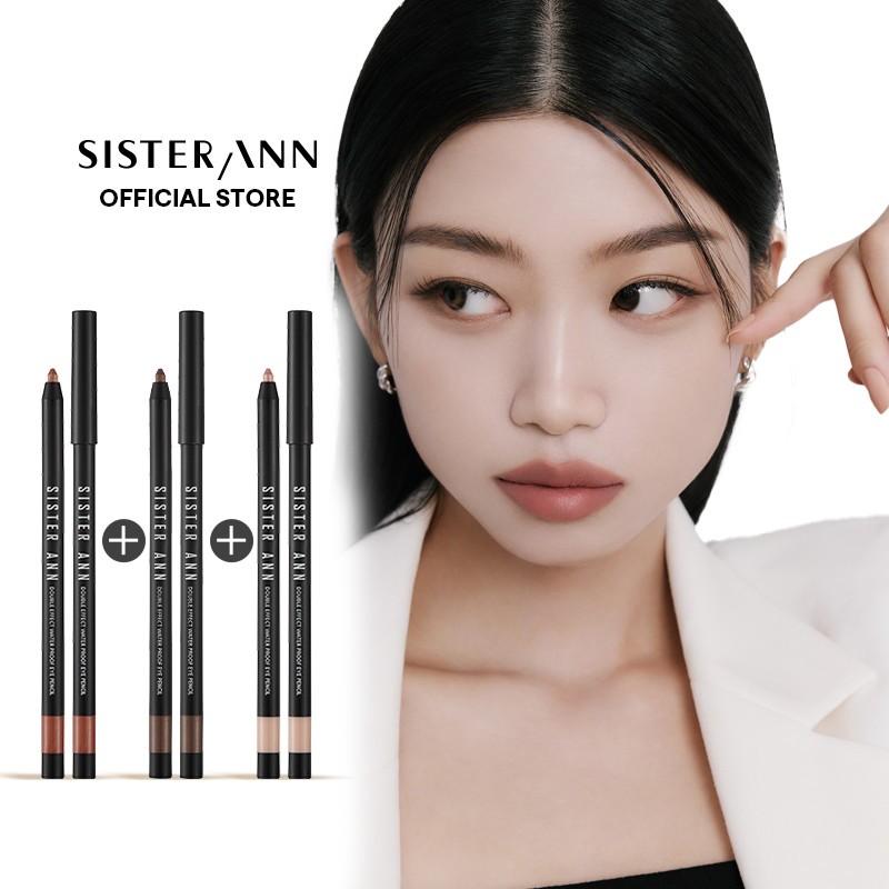 SISTER ANN_ [3ea Set]  Double Effect Waterproof Eyepencil *Best Warna Package*