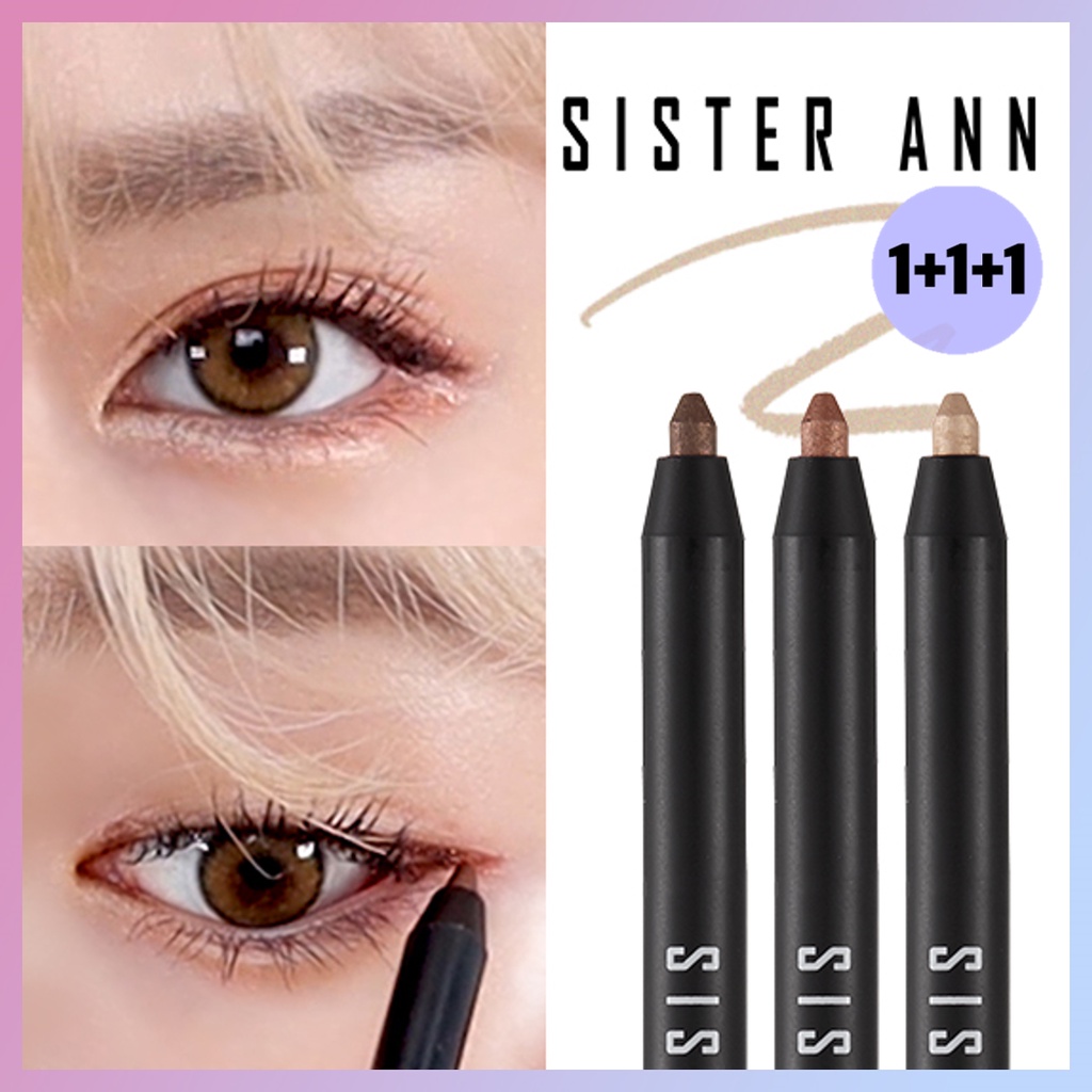 SISTER ANN_ [3ea Set]  Double Effect Waterproof Eyepencil *Best Warna Package*
