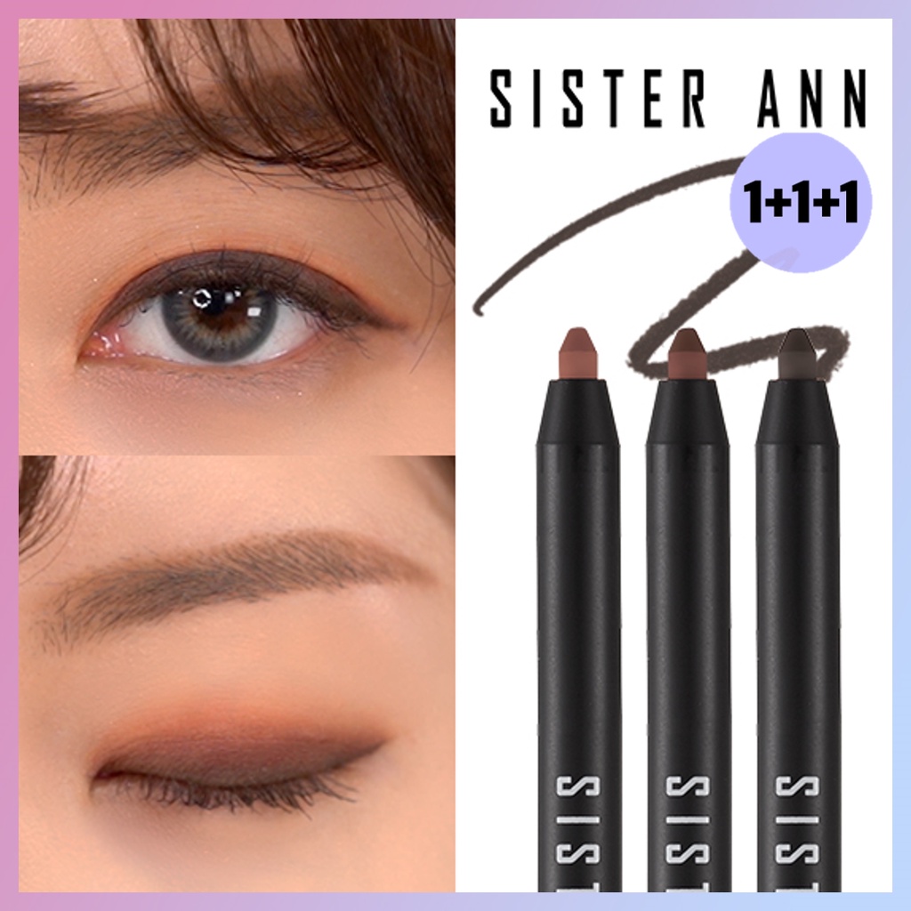 SISTER ANN_ [3ea Set]  Double Effect Waterproof Eyepencil *Best Warna Package*