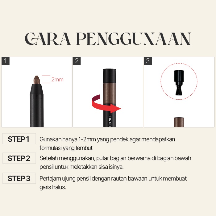 SISTER ANN_ [3ea Set]  Double Effect Waterproof Eyepencil *Best Warna Package*