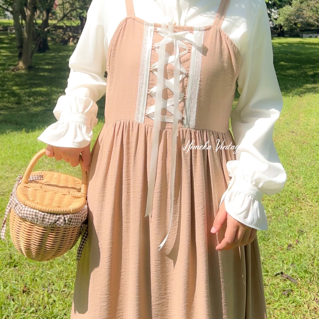 Reveena Overall (Sage & Khaki) | Himeka Vintage (Hanya Overall)