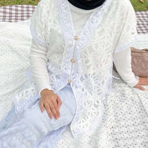 Image of Parveen Outer By Dielle Official / Outer Brukat / Outer Vest / Vest Brukat