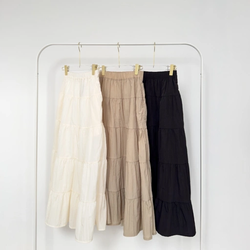Image of Leya Skirt by Dielle Official / rok pinterest / rok estetik / rok aesthetic / rok susun / rok tumpuk / tiered skirt / layered skirt / rok viral