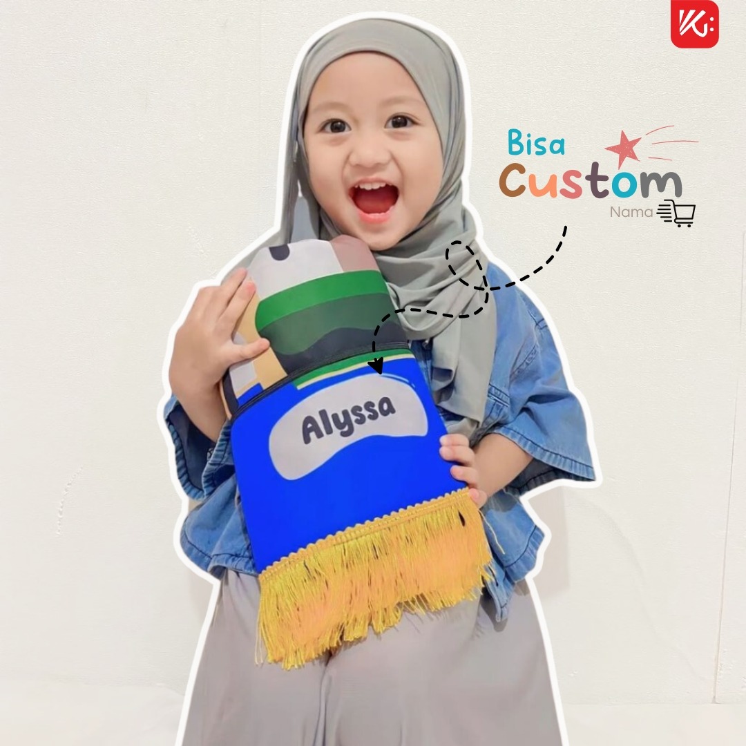 Sajadah Anak Custom Nama KokoGibran / Sajadah Nama / Sajadah Custom (Nature Series)