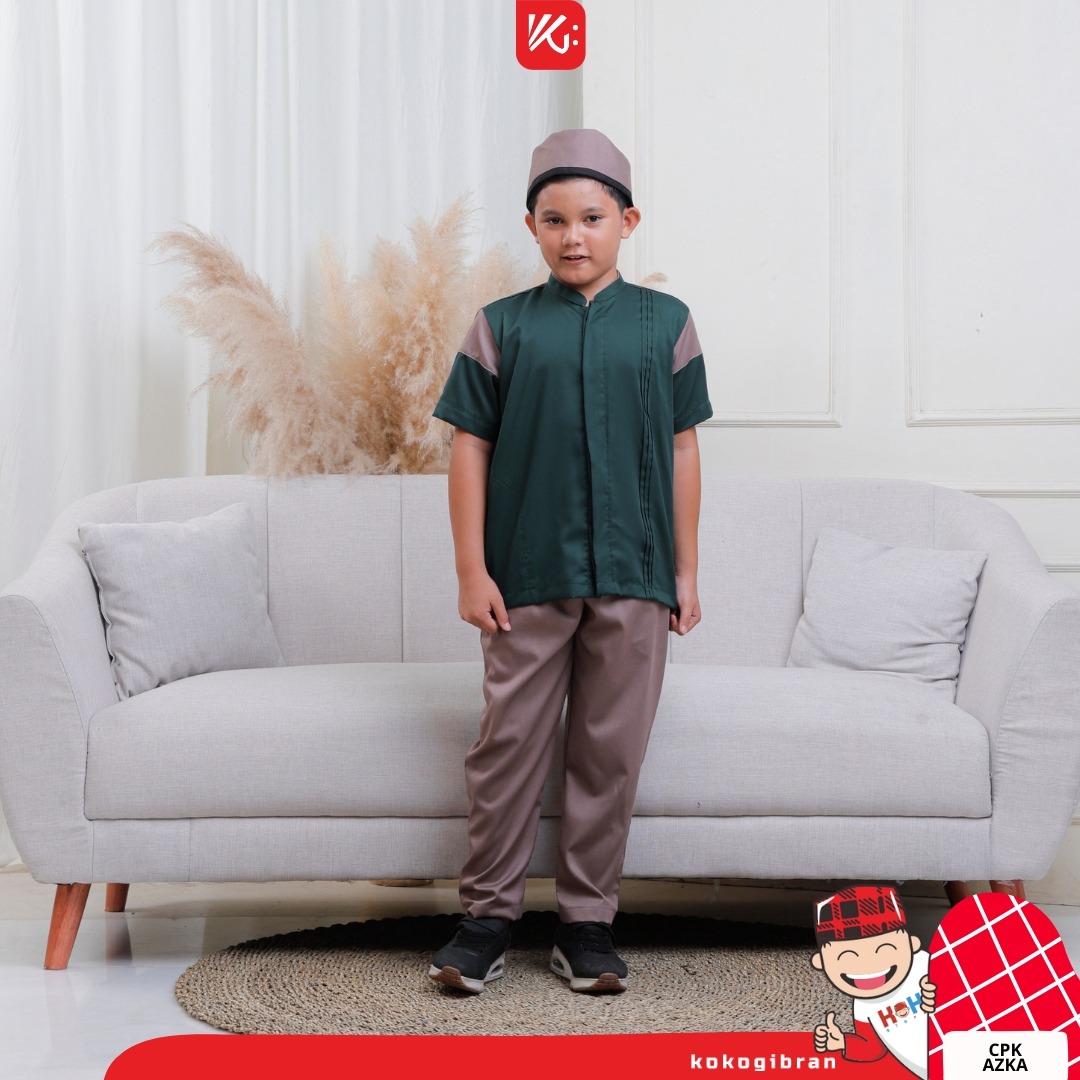 (AZKA) Set Celana Koko Hijau Terfavorit