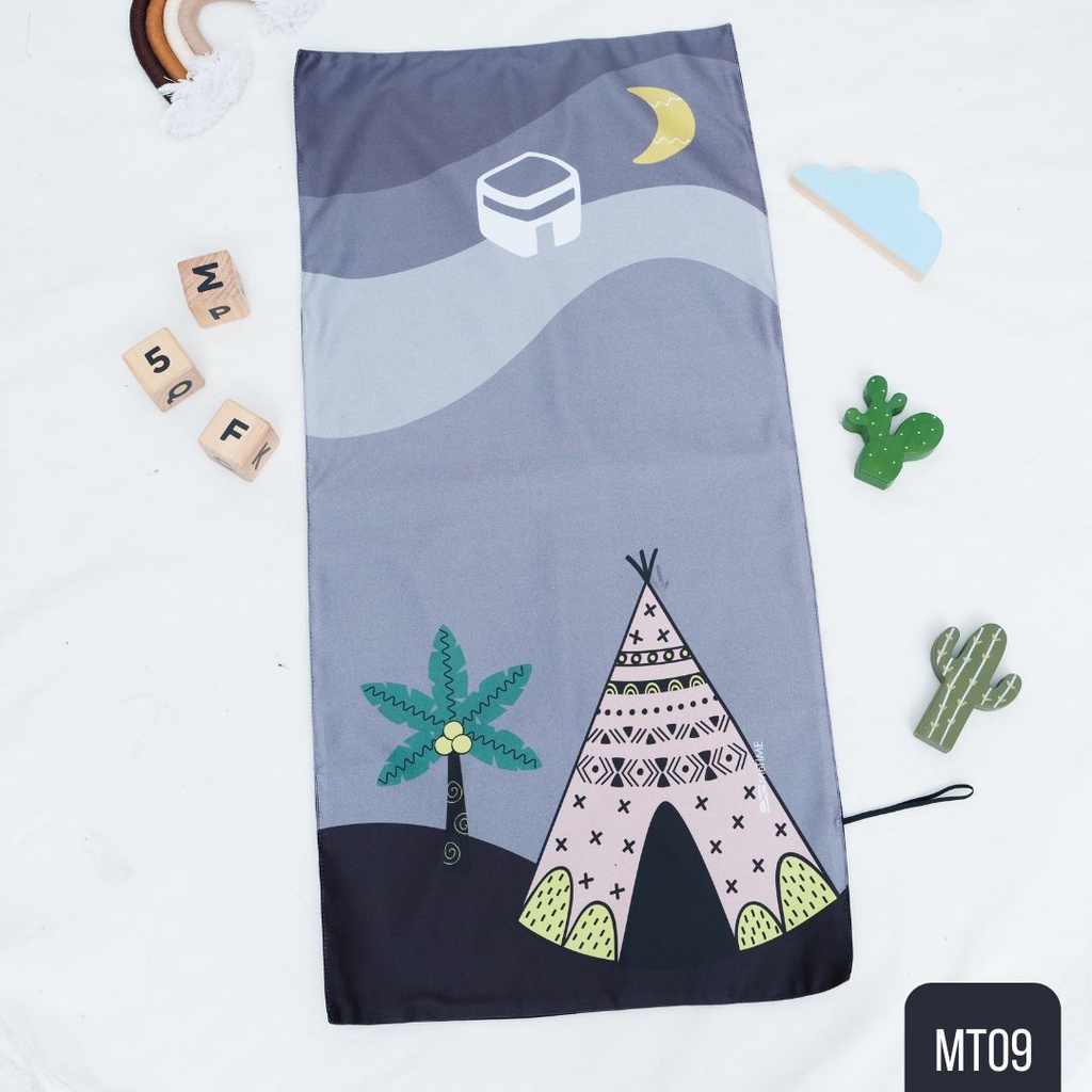 Sajadah Travel Anak Custom Nama MeTime / Sajadah Travel / Sajadah Custom (Scandinavian Series)