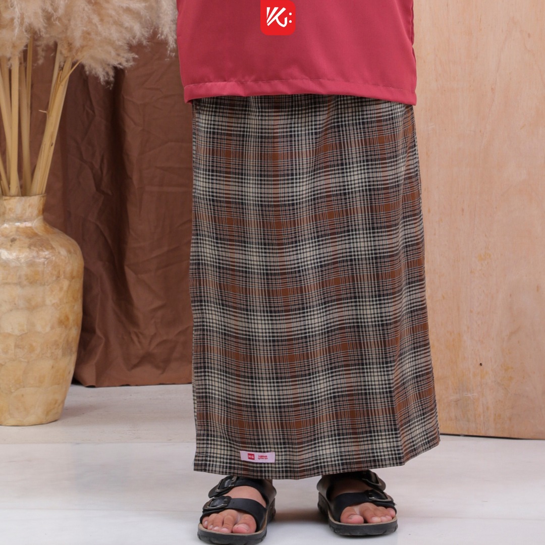 Set SPK Anak KokoGibran / Set Koko Sarung Instan Peci Anak / Sarkoci / Sarcelko / Baju muslim anak (Saddam)