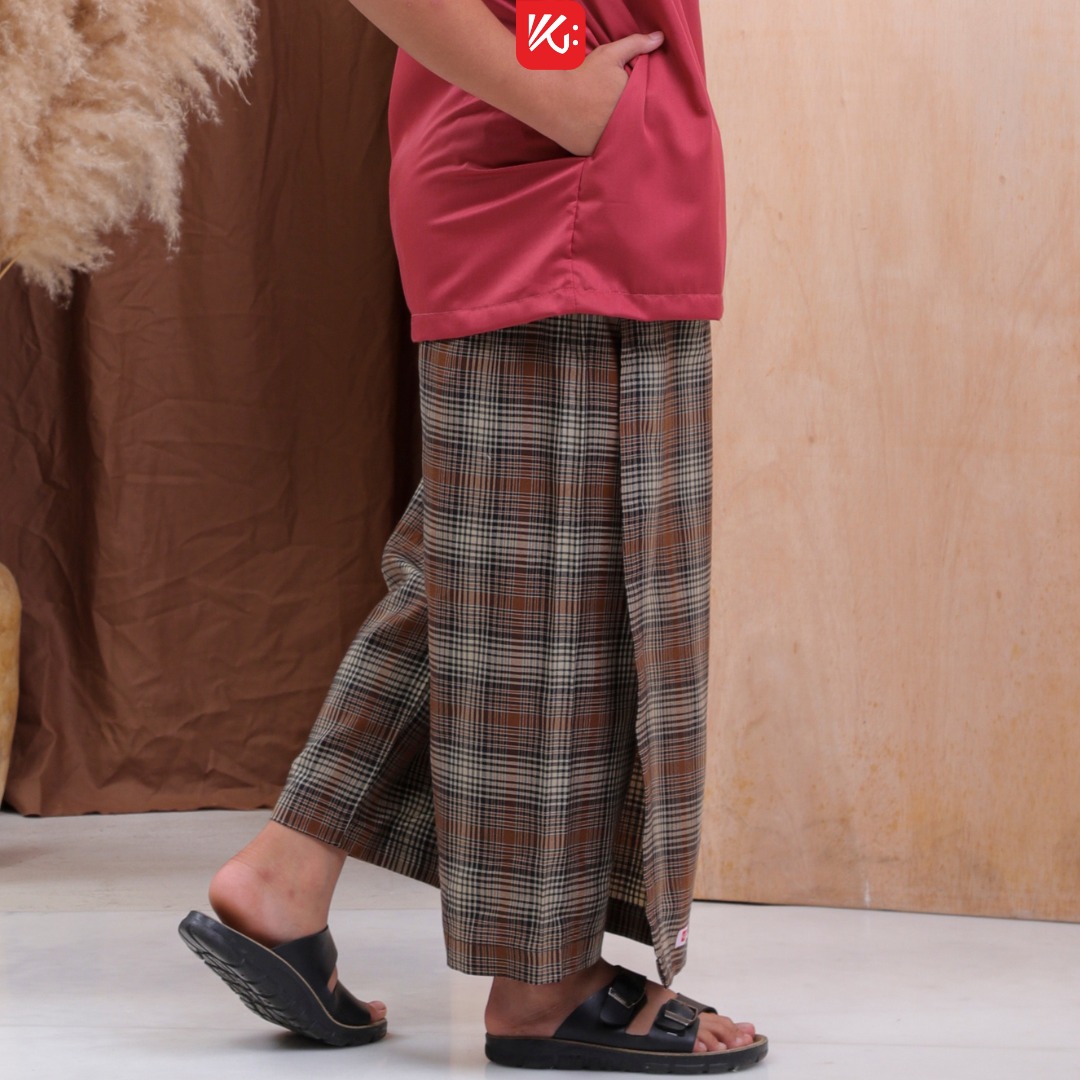 Set SPK Anak KokoGibran / Set Koko Sarung Instan Peci Anak / Sarkoci / Sarcelko / Baju muslim anak (Saddam)
