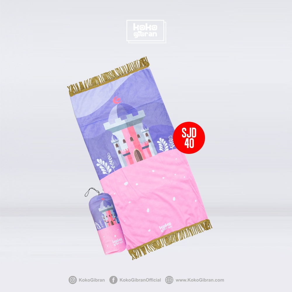 (Ready) Sajadah Anak Eksklusif KokoGibran / Sajadah Anak Tebal / Sajadah Premium (Girls Series)