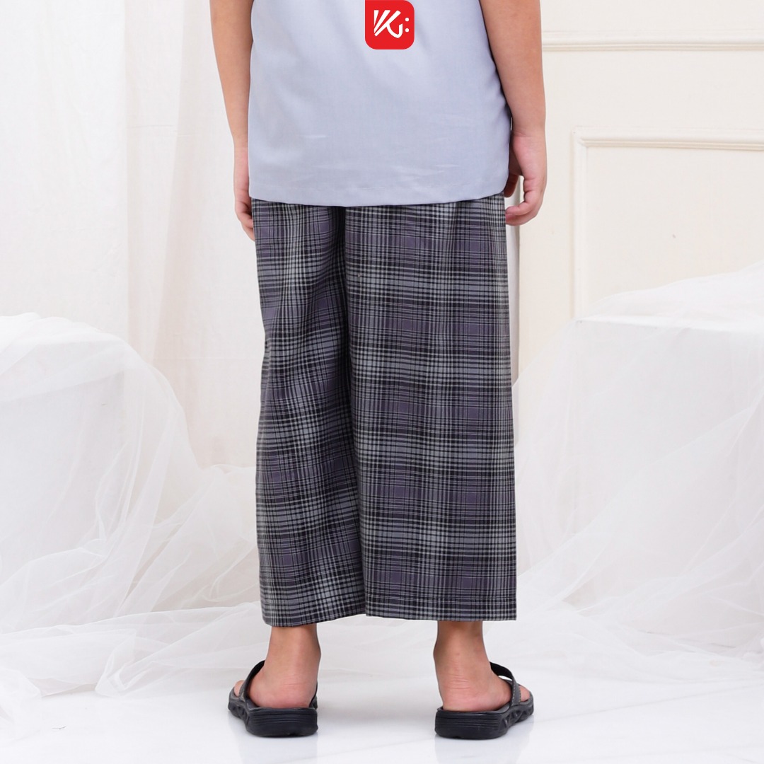 Sarung Instan KokoGibran / Sarung Instan KokoGibran / Sarung Instan Celana/ Sarung Abu Hitam / Sarung Balita (SP134)