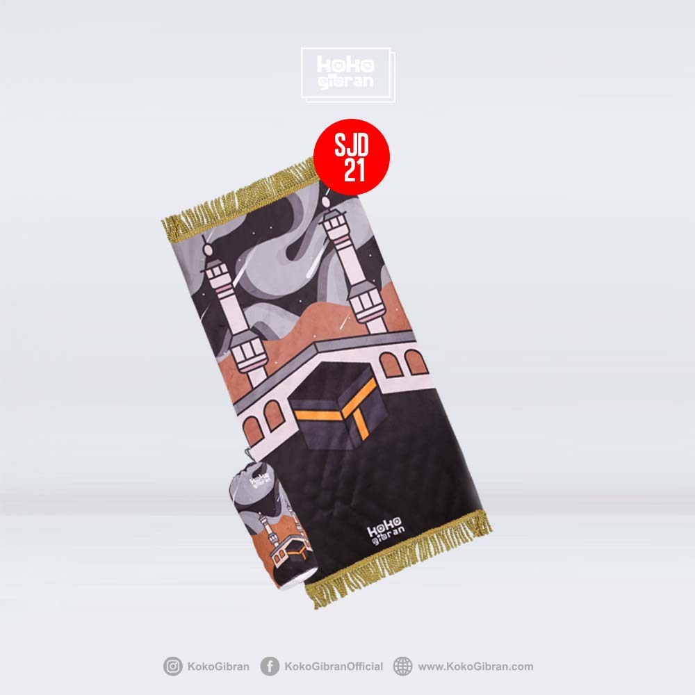 Sajadah Anak Eksklusif KokoGibran / Sajadah Anak Tebal / Sajadah Premium (Series Kabah 01)