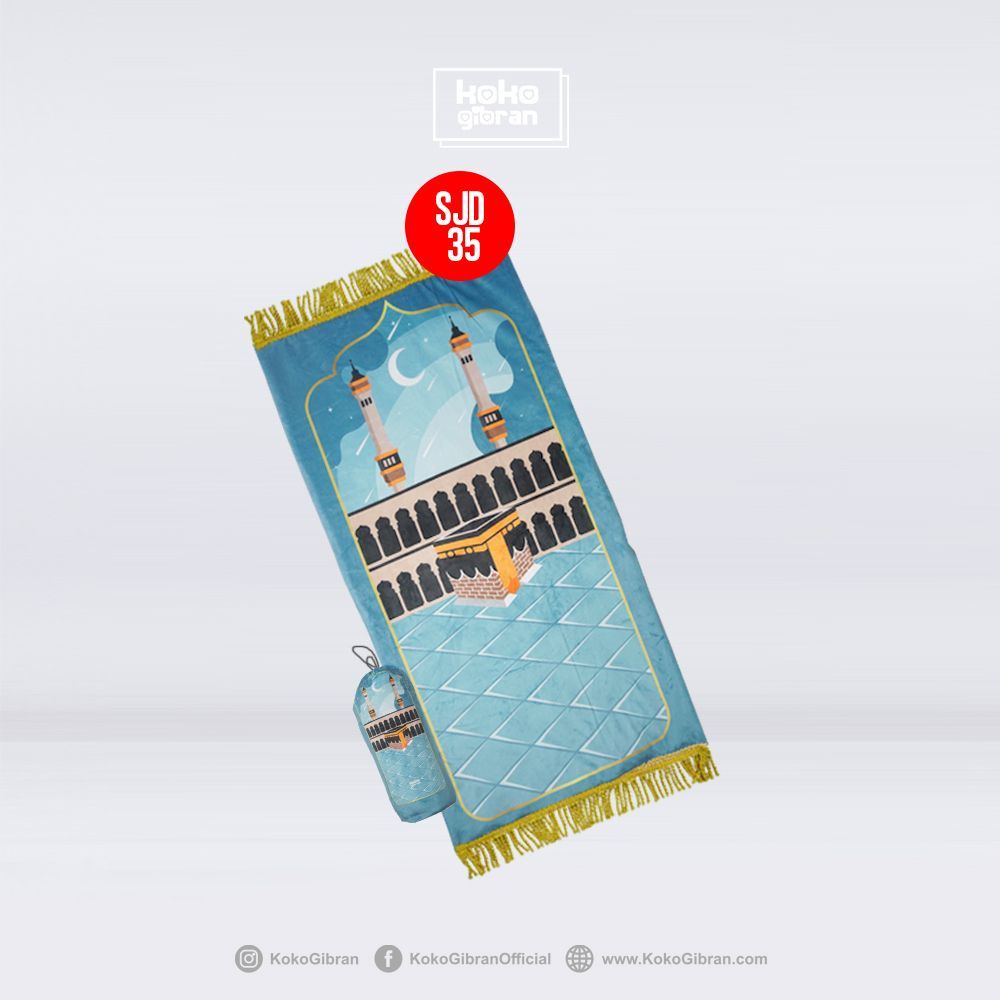 Sajadah Anak Eksklusif KokoGibran / Sajadah Anak Tebal / Sajadah Premium (Kabah Series 02)