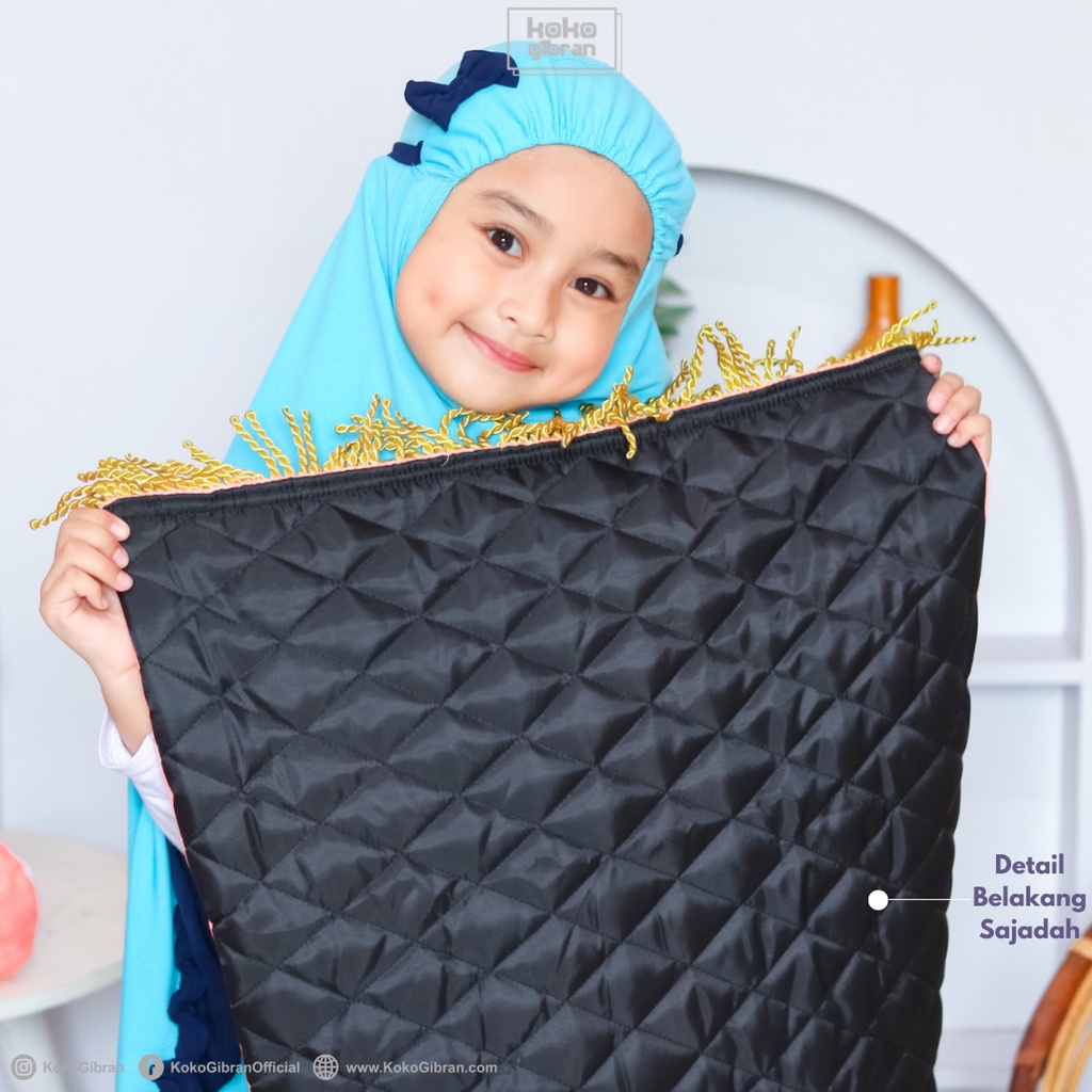 Sajadah Anak Eksklusif KokoGibran / Sajadah Anak Tebal / Sajadah Premium (Kabah Series 02)