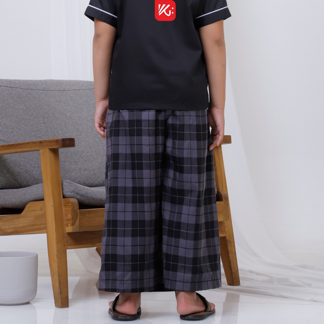 Sarung Celana Anak KokoGibran / Sarung Instan Simple / Sarung Instan Praktis / Sarung Instan Biru (SP124)