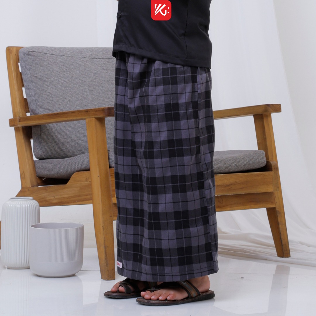 Sarung Celana Anak KokoGibran / Sarung Instan Simple / Sarung Instan Praktis / Sarung Instan Biru (SP124)