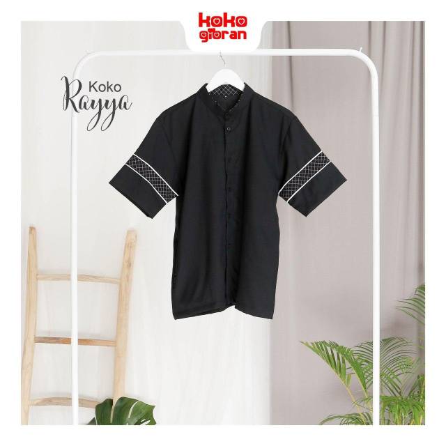 Baju Koko Anak Junior/Koko Hitam/Baju Koko Remaja(RAYYA)
