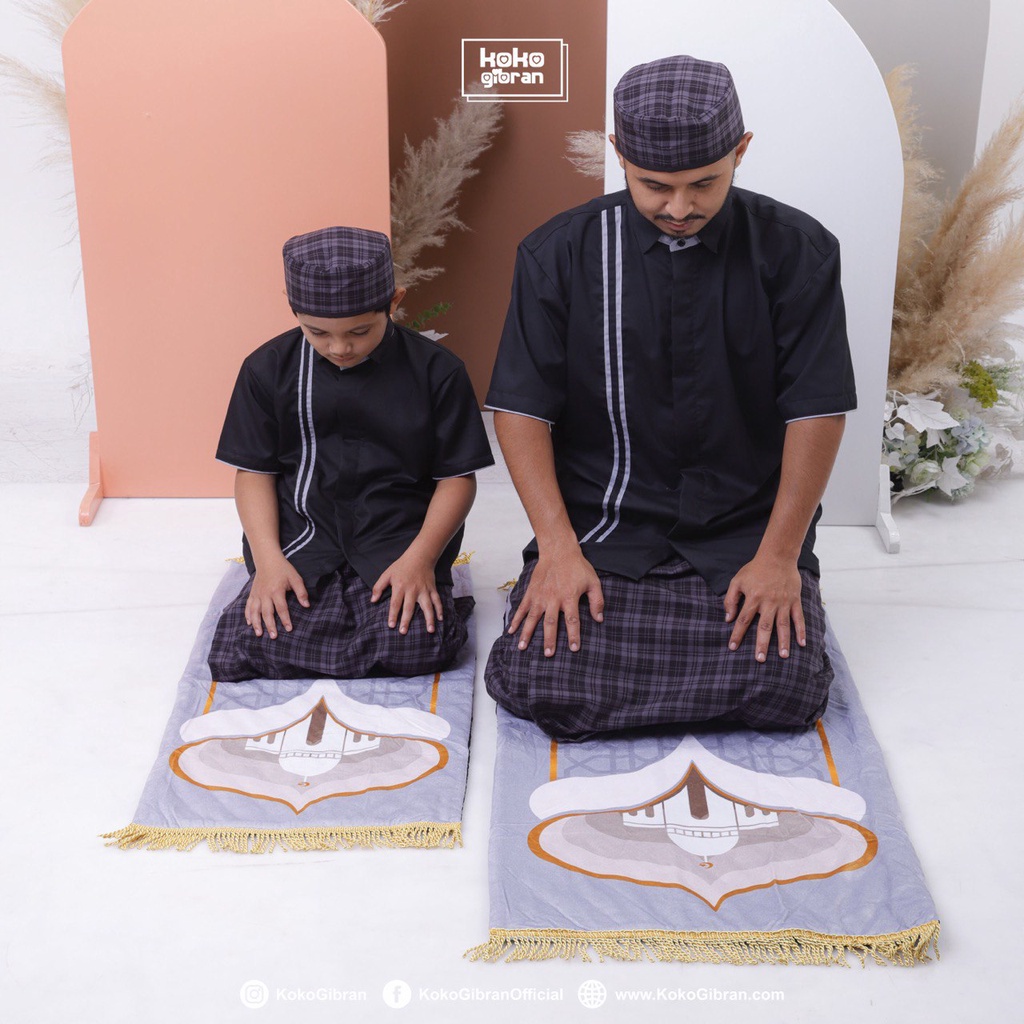 Set SPK Dewasa / Set Ramzan Ayah / Set Koko Sarung Peci Dewasa / Koko Dewasa /Sarung Peci Dewasa / Sajadah