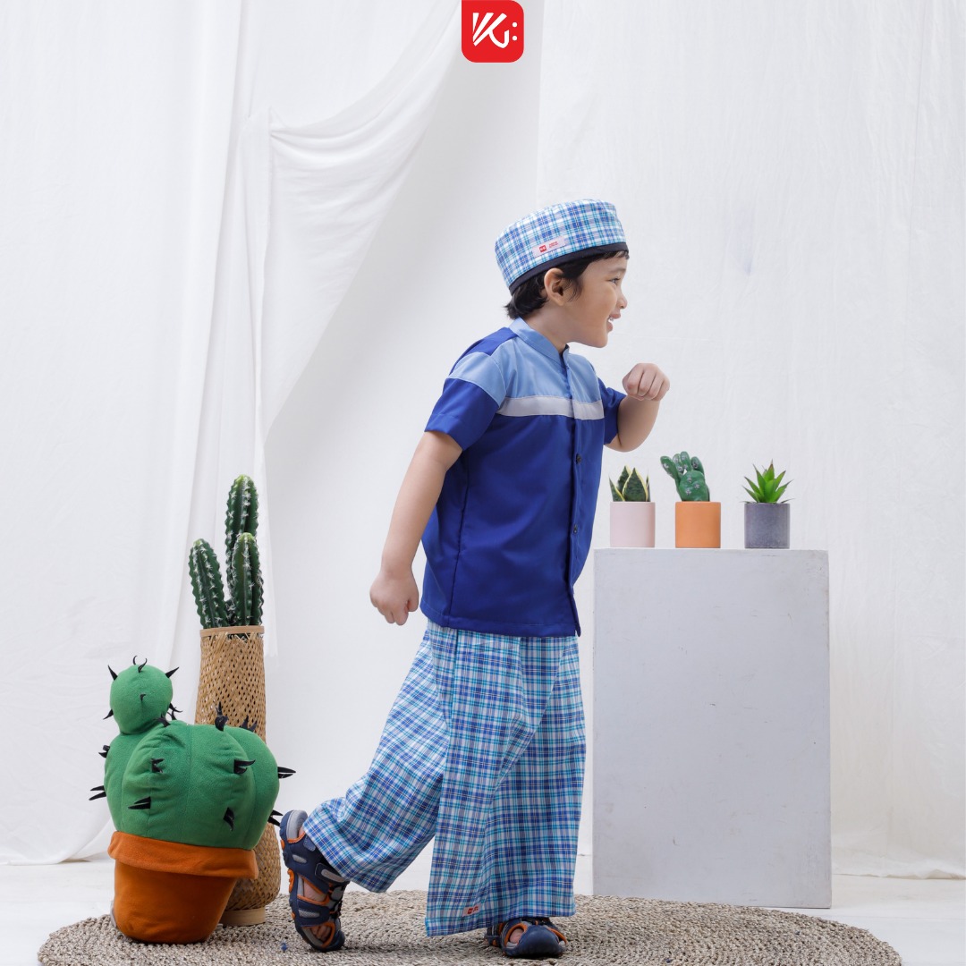 Sarung Koko Peci Anak KokoGibran / Sarkoci KokoGibran / Sarcelko / Baju Muslim Anak / Pakaian Muslim Anak (ZIYYAD)