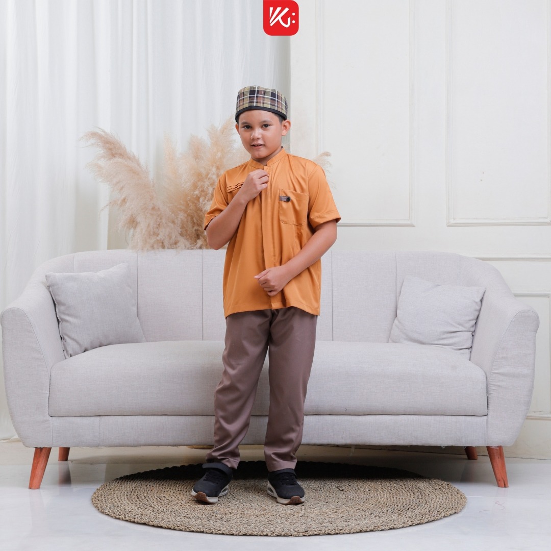 Set Koko Celana Anak Orens / Koko Tanpa Kerah / Koko Orens / Celana Koko / Set Celana Koko (BERLYN))