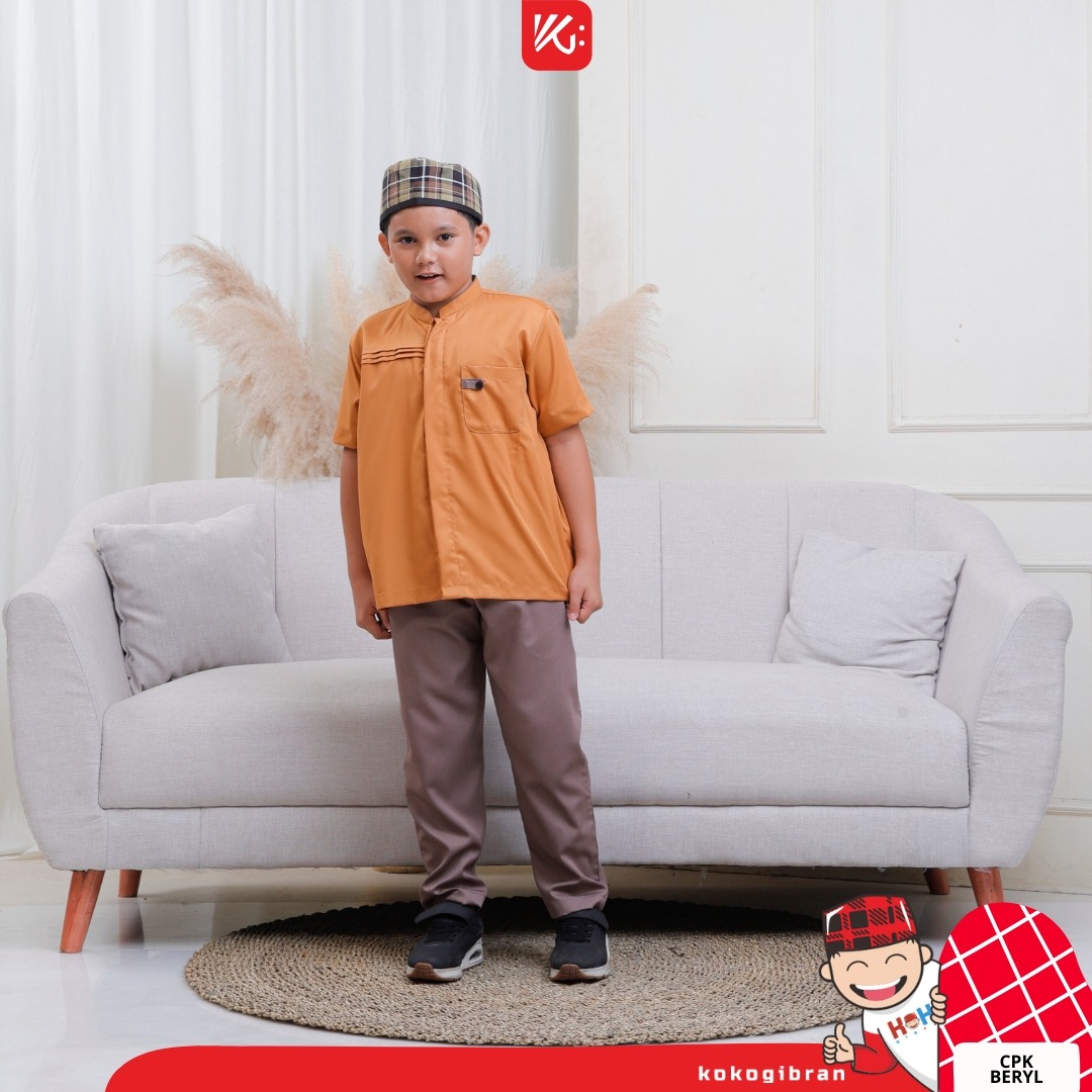 Set Koko Celana Anak Orens / Koko Tanpa Kerah / Koko Orens / Celana Koko / Set Celana Koko (BERLYN))