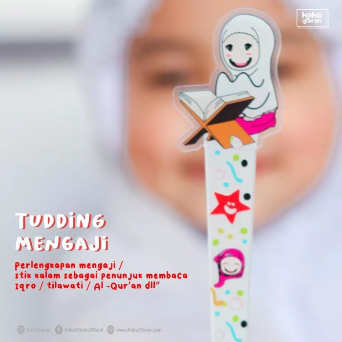 (Ready)Tuding Mengaji Anak Custom / Alat Tujuk Mengaji