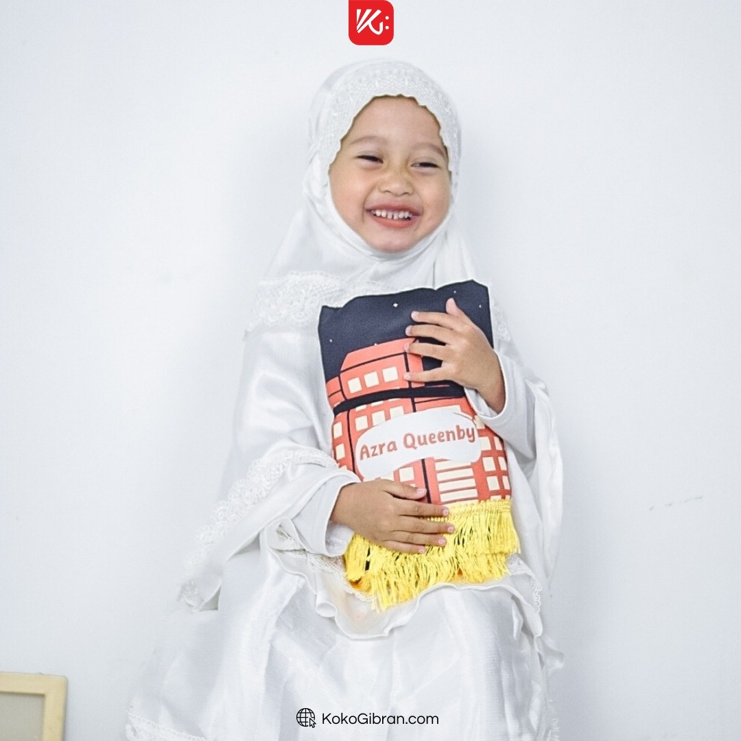 Sajadah Anak Custom Nama KokoGibran / Sajadah custom(Cityscape Series)