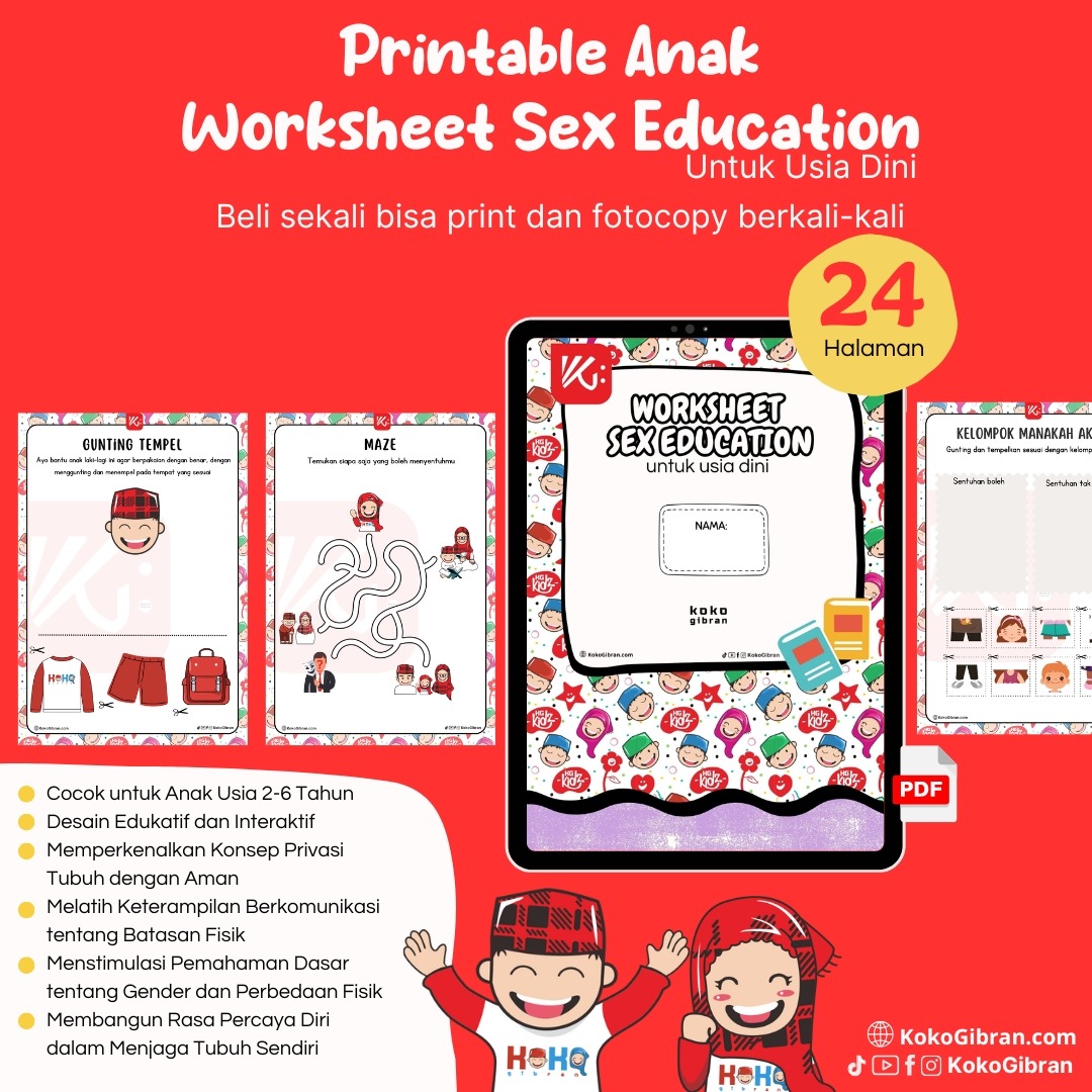 Worksheet Sex Education Untuk Usia Dini