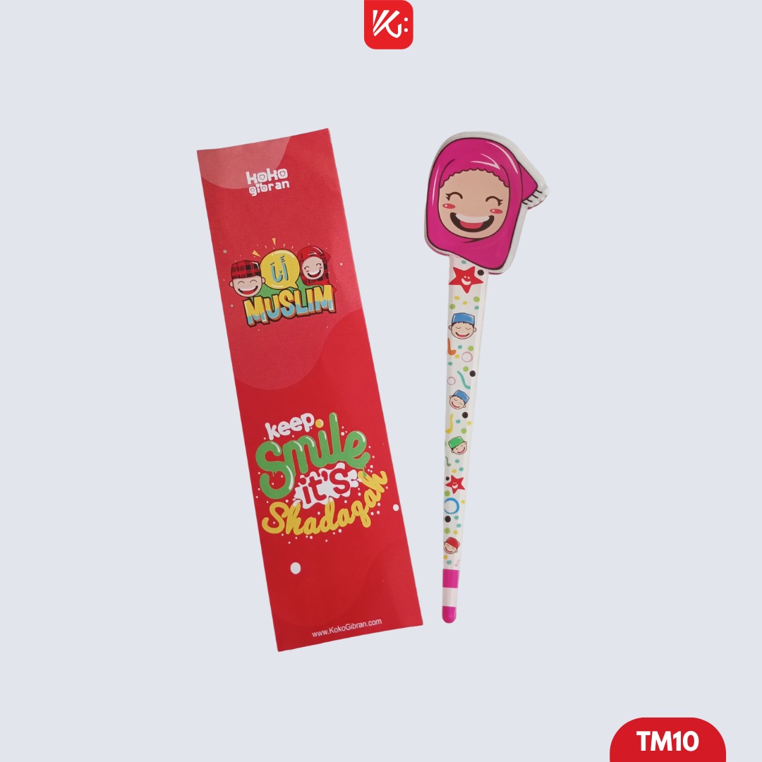  Tuding Mengaji Karakter KokoGibran / Alat Bantu Mengaji / Alat Tunjuk Mengaji / Kalam Mengaji / Tuding Custom Nama