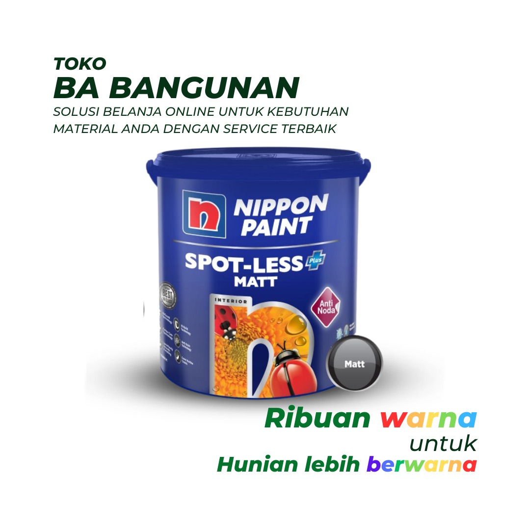 Nippon Spot-Less Plus Matt Tingting - 2.5L - Cat Ultra Premium Anti-Kuman & Anti-Noda
